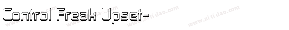 Control Freak Upset字体转换